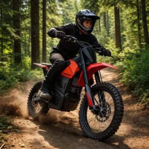 Electric Dirt Bike 3000W Peak Electric Motorcycle 48V 23.4AH E-MoutainBike 40MPH
